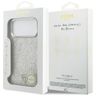 Etui Guess Glitter Triangle Logo MagSafe do iPhone 17 Pro Max srebrny na NearMe.pl