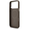 Etui Guess 4G Triangle Logo MagSafe do   iPhone 17 Pro Max brązowy srebrny na NearMe.pl