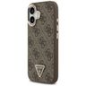Etui Guess 4G Triangle Logo MagSafe do   iPhone 17 brązowy złoty na NearMe.pl