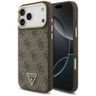 Etui Guess 4G Triangle Logo MagSafe do iPhone 17 Pro Max brązowy złoty na NearMe.pl