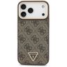 Etui Guess 4G Triangle Logo MagSafe do iPhone 17 Pro Max brązowy złoty na NearMe.pl