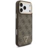 Etui Guess 4G Triangle Logo MagSafe do iPhone 17 Pro Max brązowy złoty na NearMe.pl