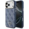 Etui Guess 4G Triangle Logo MagSafe do   iPhone 17 Pro Max niebieski złoty na NearMe.pl