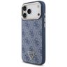 Etui Guess 4G Triangle Logo MagSafe do   iPhone 17 Pro Max niebieski złoty na NearMe.pl