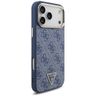 Etui Guess 4G Triangle Logo MagSafe do   iPhone 17 Pro Max niebieski złoty na NearMe.pl