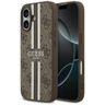 Etui Guess 4G Printed Stripes MagSafe do iPhone 17 brązowy na NearMe.pl