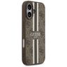 Etui Guess 4G Printed Stripes MagSafe do iPhone 17 brązowy na NearMe.pl
