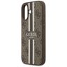 Etui Guess 4G Printed Stripes MagSafe do iPhone 17 brązowy na NearMe.pl