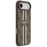 Etui Guess 4G Printed Stripes MagSafe do iPhone Air brązowy na NearMe.pl