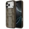 Etui Guess 4G Printed Stripes MagSafe do iPhone 17 Pro Max brązowy na NearMe.pl