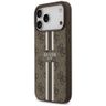 Etui Guess 4G Printed Stripes MagSafe do iPhone 17 Pro Max brązowy na NearMe.pl