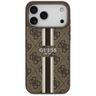 Etui Guess 4G Printed Stripes MagSafe do iPhone 17 Pro Max brązowy na NearMe.pl