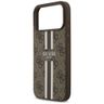 Etui Guess 4G Printed Stripes MagSafe do iPhone 17 Pro Max brązowy na NearMe.pl