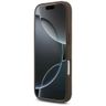 Etui Guess 4G Strap Triangle Logo        MagSafe do iPhone 17 Pro brązowy na NearMe.pl