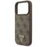Etui Guess 4G Strap Triangle Logo        MagSafe do iPhone 17 Pro brązowy na NearMe.pl