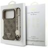 Etui Guess 4G Strap Triangle Logo        MagSafe do iPhone 17 Pro brązowy na NearMe.pl