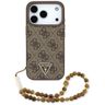 Etui Guess 4G Strap Triangle Logo        MagSafe do iPhone 17 Pro brązowy na NearMe.pl