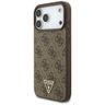 Etui Guess 4G Strap Triangle Logo        MagSafe do iPhone 17 Pro Max brązowy na NearMe.pl