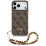 Etui Guess 4G Strap Triangle Logo        MagSafe do iPhone 17 Pro Max brązowy na NearMe.pl