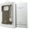 Etui Guess 4G Strap Triangle Logo        MagSafe do iPhone 17 Pro Max brązowy na NearMe.pl