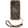 Etui Guess 4G Strap 4G Classic Logo do   iPhone 16 brązowy na NearMe.pl
