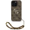 Etui Guess 4G Strap 4G Classic Logo do   iPhone 16 Pro Max brązowy na NearMe.pl