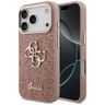 Etui Guess Fixed Glitter Big 4G Metal Frame do iPhone 17 Pro różowy na NearMe.pl