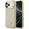 Etui Guess Glitter Triangle Logo MagSafe do iPhone 17 Pro Max złoty na NearMe.pl