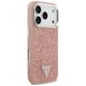 Etui Guess Glitter Triangle Logo MagSafe do iPhone 17 Pro różowy na NearMe.pl