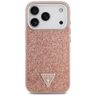 Etui Guess Glitter Triangle Logo MagSafe do iPhone 17 Pro różowy na NearMe.pl