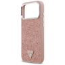 Etui Guess Glitter Triangle Logo MagSafe do iPhone 17 Pro Max różowy na NearMe.pl