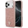 Etui Guess Glitter Triangle Logo MagSafe do iPhone 17 Pro Max różowy na NearMe.pl