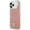 Etui Guess Glitter Triangle Logo MagSafe do iPhone 17 Pro Max różowy na NearMe.pl