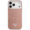 Etui Guess Glitter Triangle Logo MagSafe do iPhone 17 Pro Max różowy na NearMe.pl