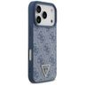 Etui Guess Leather 4G Triangle Strass    MagSafe do iPhone 17 Pro niebieski na NearMe.pl