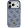 Etui Guess Leather 4G Triangle Strass    MagSafe do iPhone 17 Pro niebieski na NearMe.pl