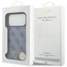 Etui Guess Leather 4G Triangle Strass    MagSafe do iPhone 17 Pro Max niebieski na NearMe.pl