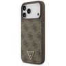 Etui Guess Leather 4G Triangle Strass    MagSafe do iPhone 17 Pro Max brązowy na NearMe.pl