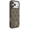 Etui Guess Leather 4G Triangle Strass    MagSafe do iPhone 17 Pro Max brązowy na NearMe.pl