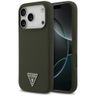 Etui Guess Silicone Triangle Logo        MagSafe do iPhone 17 Pro khaki na NearMe.pl