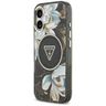 Etui Guess IML Glitter Flowers Triangle  MagSafe do iPhone 17 czarny na NearMe.pl