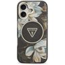 Etui Guess IML Glitter Flowers Triangle  MagSafe do iPhone 17 czarny na NearMe.pl