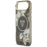 Etui Guess IML Glitter Flowers Triangle  MagSafe do iPhone Air czarny na NearMe.pl