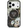 Etui Guess IML Glitter Flowers Triangle  MagSafe do iPhone 17 Pro czarny na NearMe.pl