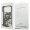 Etui Guess IML Glitter Flowers Triangle  MagSafe do iPhone 17 Pro Max czarny na NearMe.pl