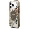 Etui Guess IML Flower & Tonal Circle     MagSafe do iPhone 17 Pro brązowy na NearMe.pl