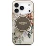 Etui Guess IML Flower & Tonal Circle     MagSafe do iPhone 17 Pro Max brązowy na NearMe.pl