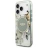 Etui Guess IML Flower & Tonal Circle     MagSafe do iPhone 17 Pro zielony na NearMe.pl