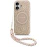 Etui Guess IML Flowers Electro Pearl Strap MagSafe do iPhone 17 różowy na NearMe.pl