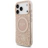 Etui Guess IML Flowers Electro Pearl     Strap MagSafe do iPhone 17 Pro różowy na NearMe.pl
